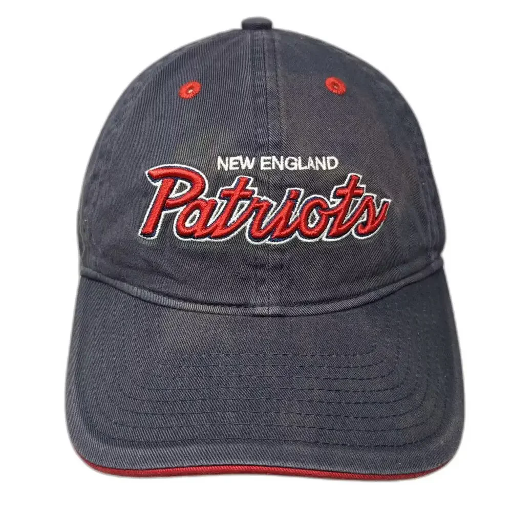 New England Patriots NFL Reebok Blue Red One Size Embroidered Adjustable Cap